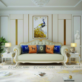 Sofa Tân cổ điển Hoàng gia luxury đẳng cấp, thiết kế mới nhất 9820#