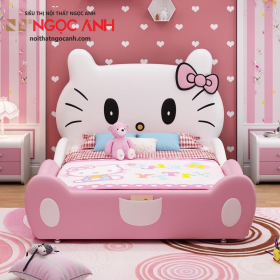 Giường trẻ em Hello Kitty đẹp, nội thất dành cho bé yêu