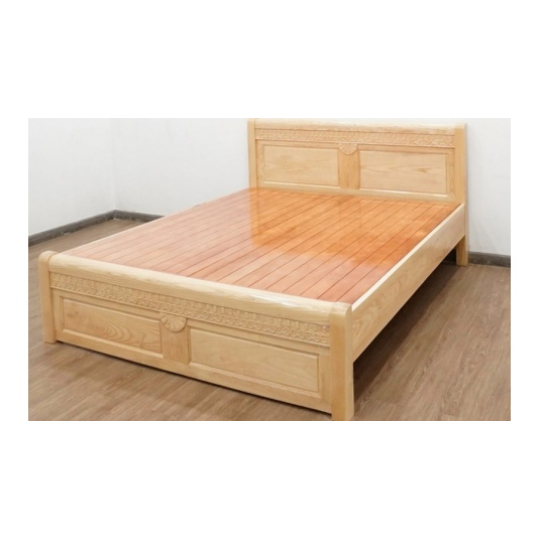 Giường Gỗ Sồi Đẹp Hiện Đại nâng cấp nội thất phòng ngủ, Model: GI_DV_ GO SOI 1.4M